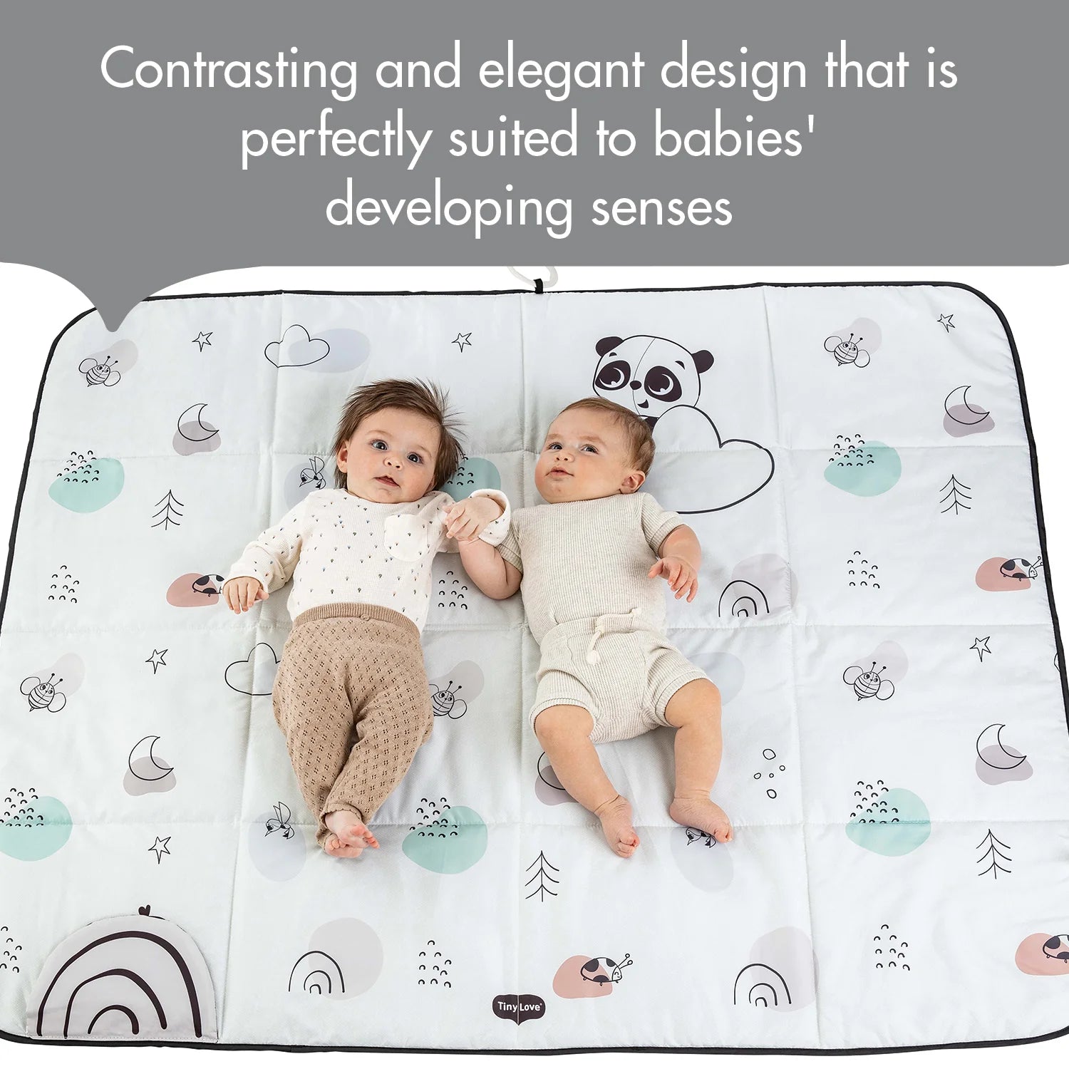 Tiny Love Black & White XL Outdoor Picnic Mat – Bambi Baby Tiny Love Black & White XL Outdoor Picnic Mat – Bambi Baby