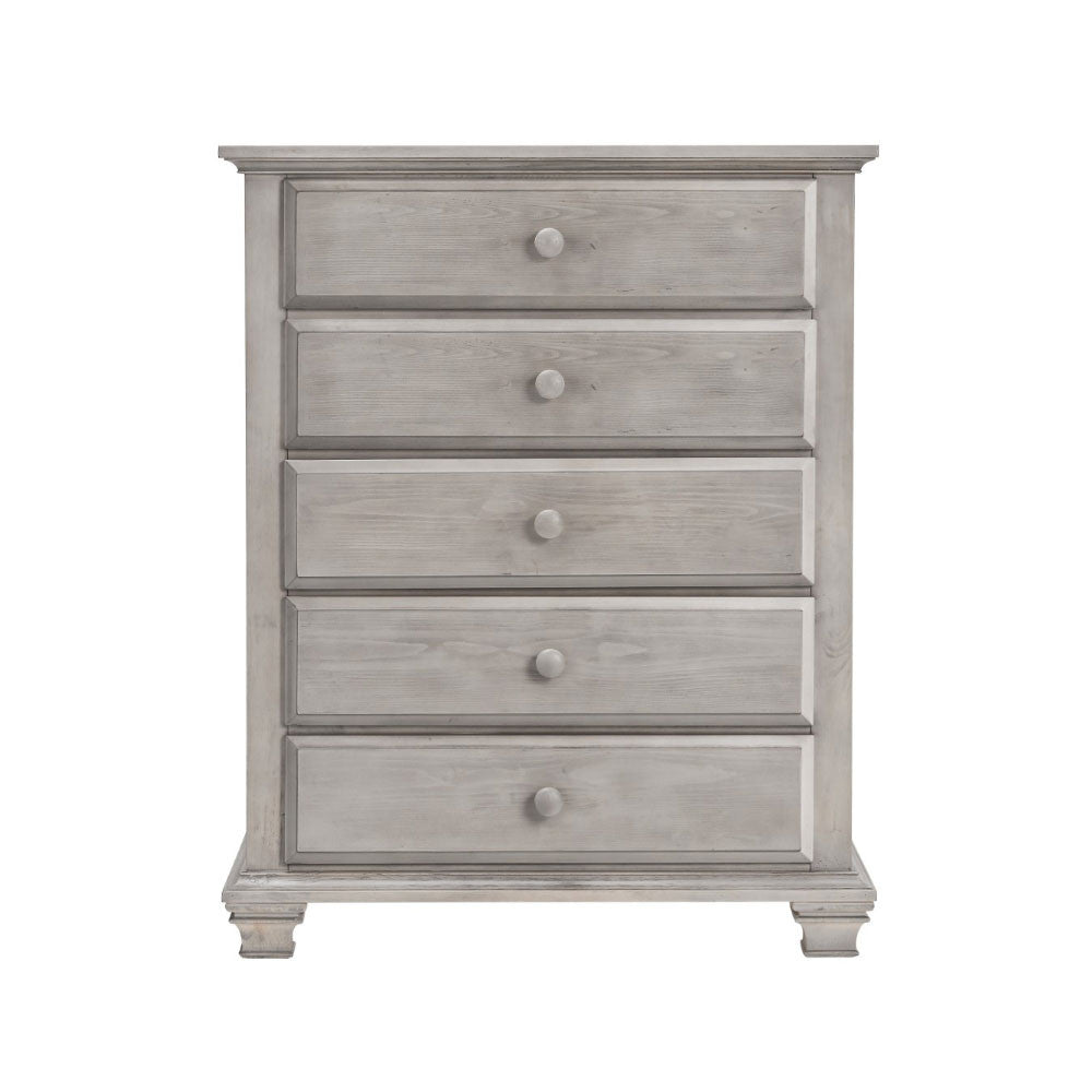Oxford Baby Kenilworth 5 Drawer Chest in Stone Wash- Bambi Baby