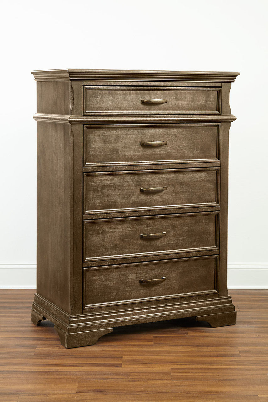 Stella Baby and Child Kerrigan Collection 5 Drawer Chest in Caf au lait- Bambi Baby
