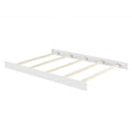 White Wood Full Bed Conversion Rails - Angled View | Bambi Baby