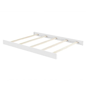 White Wood Full Bed Conversion Rails - Angled View | Bambi Baby