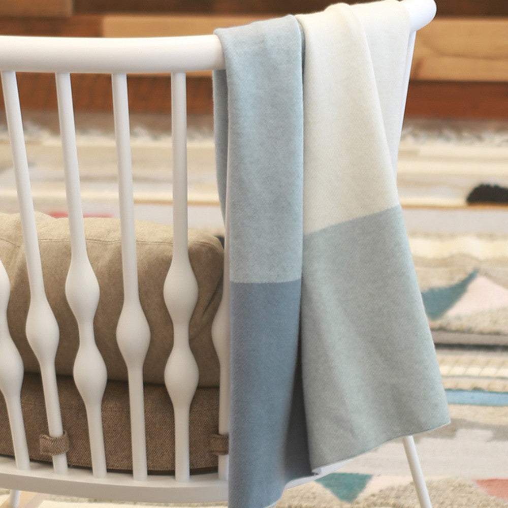 UPPAbaby Knit Blanket in Blue Multi/Color Block- Bambi Baby