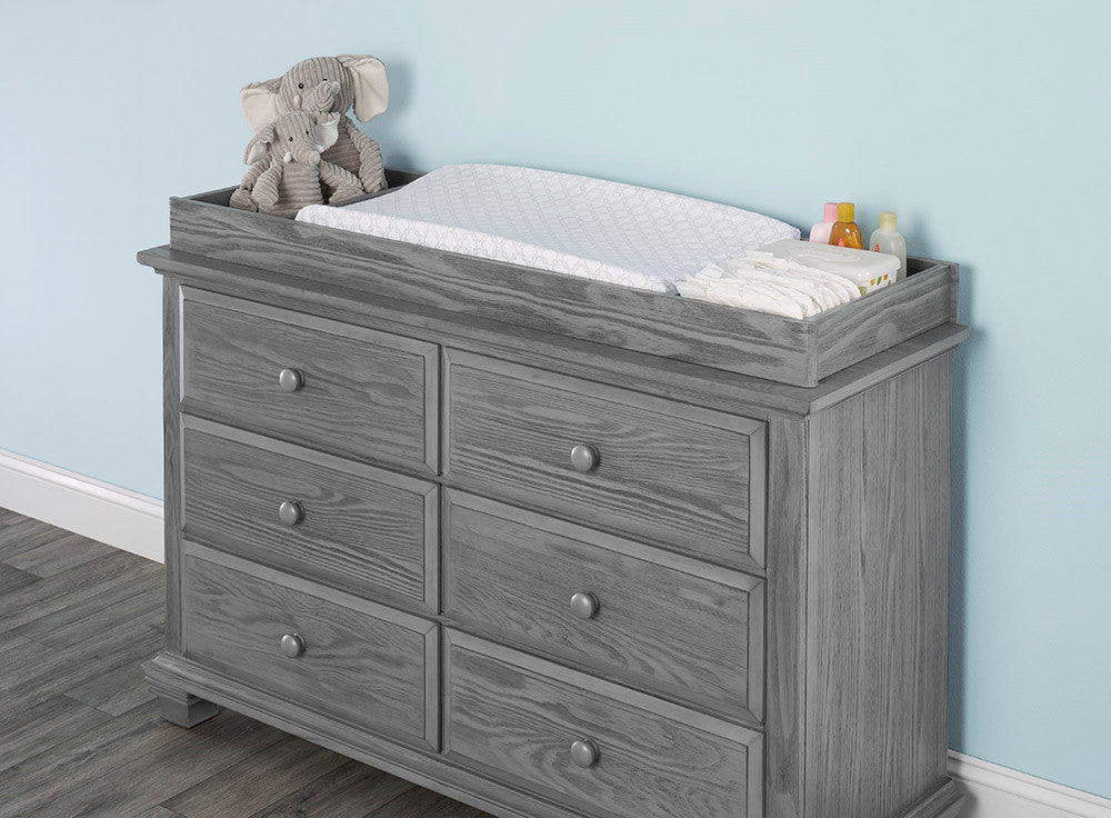 Oxford Baby Kenilworth Collection Universal Changing Topper in Graphite Gray- Bambi Baby