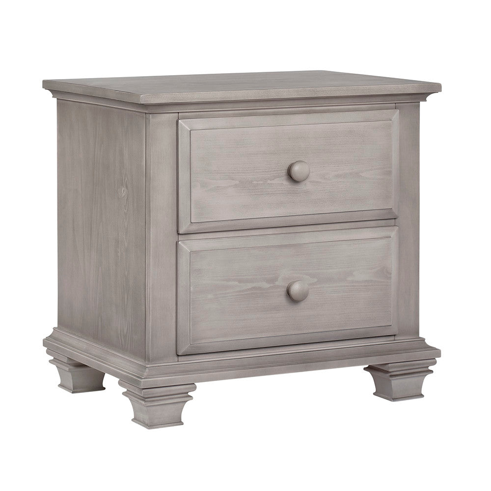 Oxford Kenilworth Collection 2 Drawer Nightstand in Stone Wash- Bambi Baby