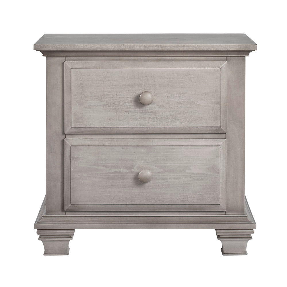Oxford Kenilworth Collection 2 Drawer Nightstand in Stone Wash- Bambi Baby
