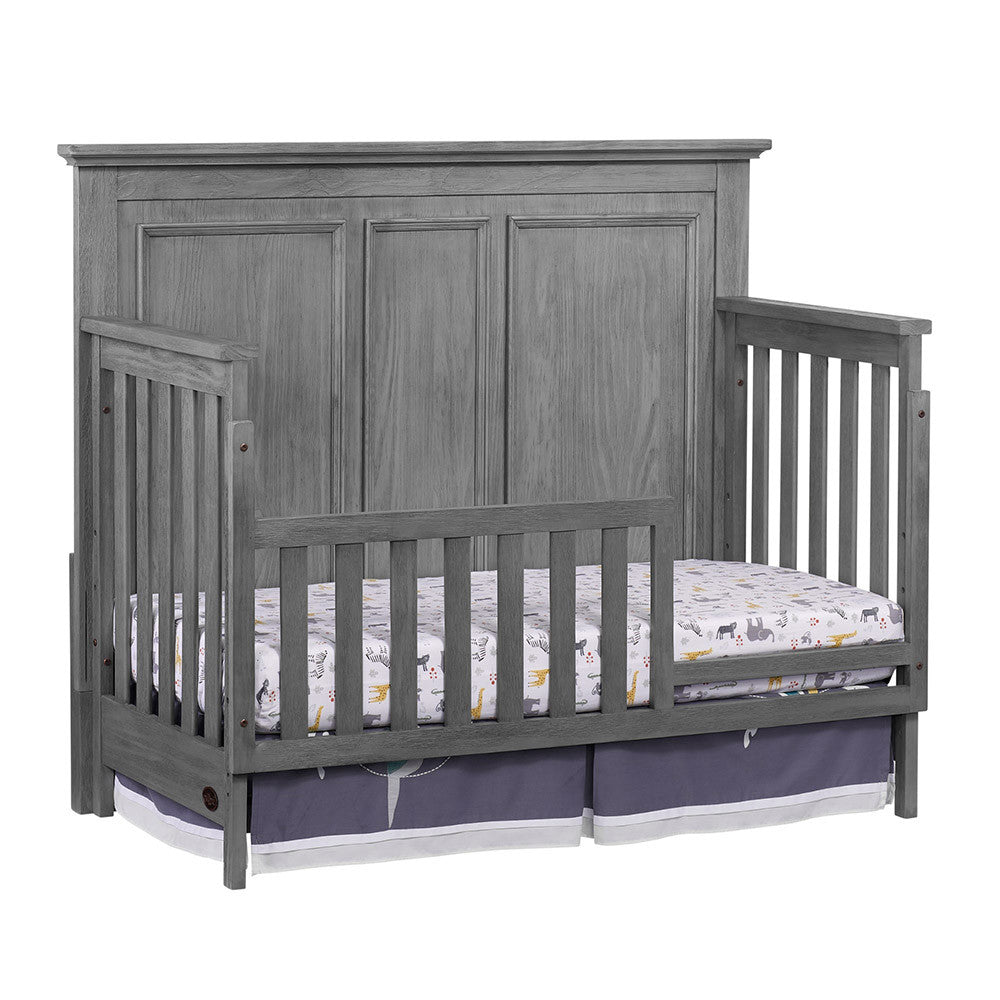 Oxford Kenilworth Collection 4 in 1 Convertible Crib in Graphite Gray- Bambi Baby
