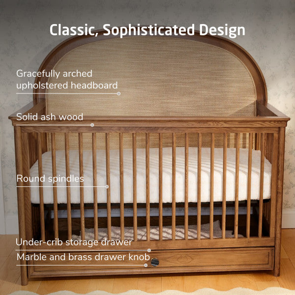 Maxi Cosi Quiet Luxury Headboard Crib - Dolce Oak Stain- Bambi Baby