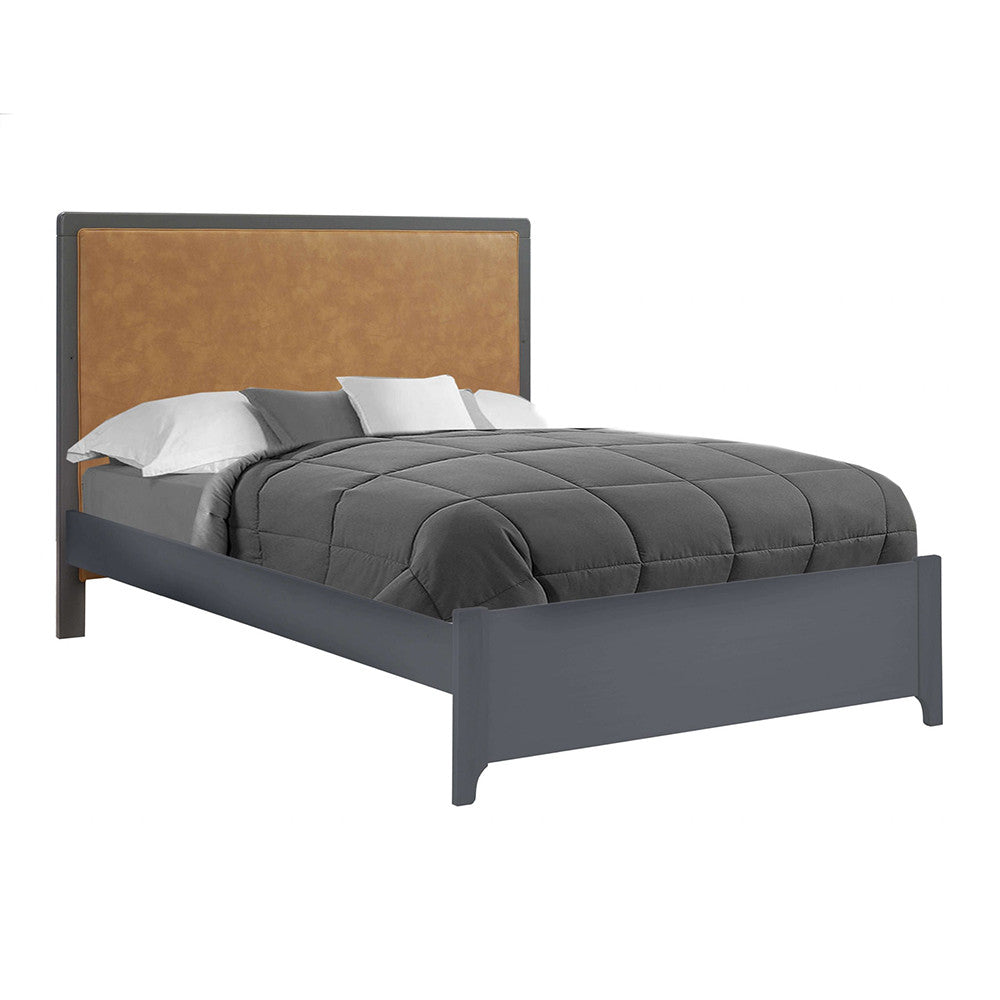 Natart Kyoto Double Bed (54") Low Profile footboard with Caramel Panel- Bambi Baby