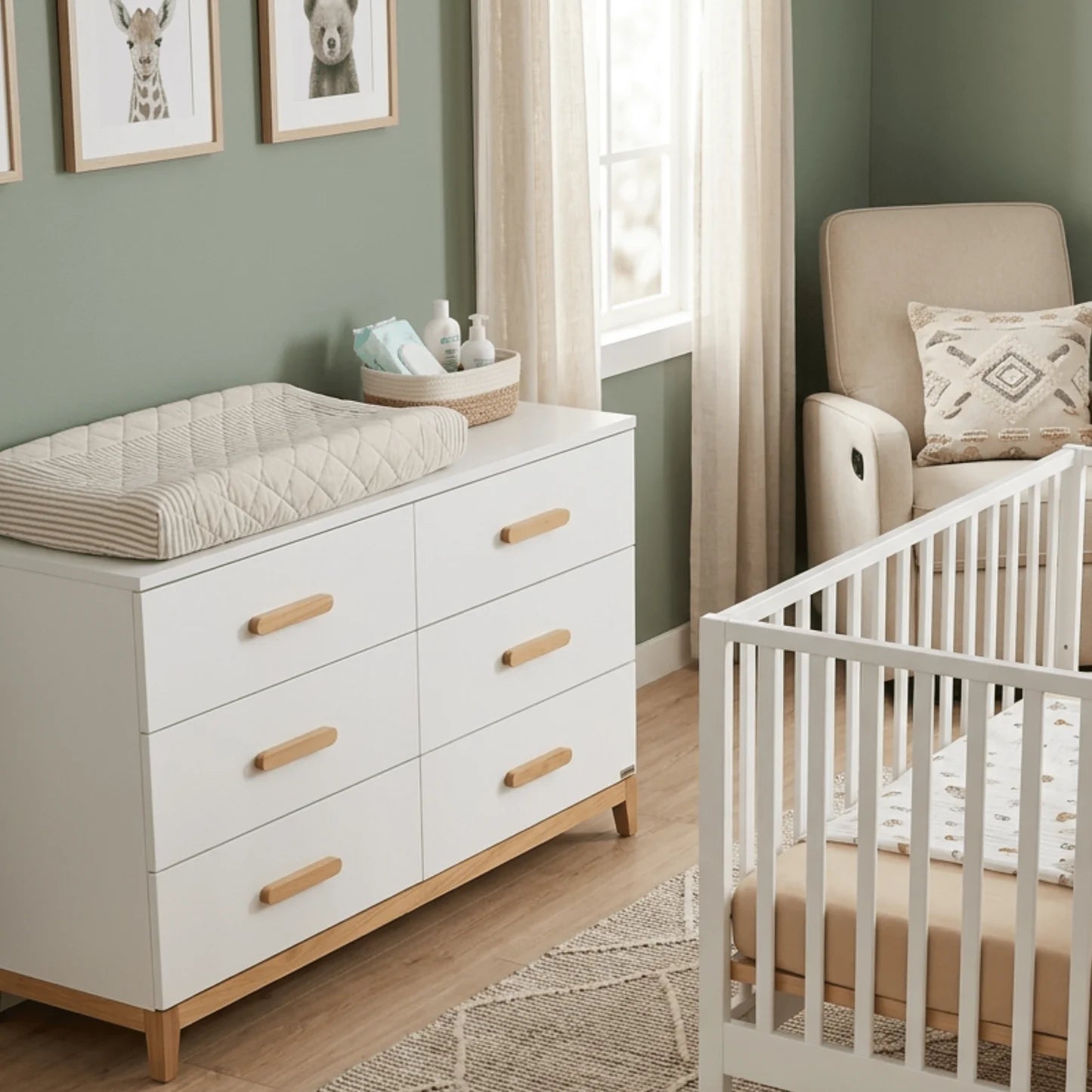 white big dresser LaLa Big 6-drawer Dresser