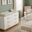 dadada LaLa Big 6-drawer Dresser - White/Natural - Bambi Baby