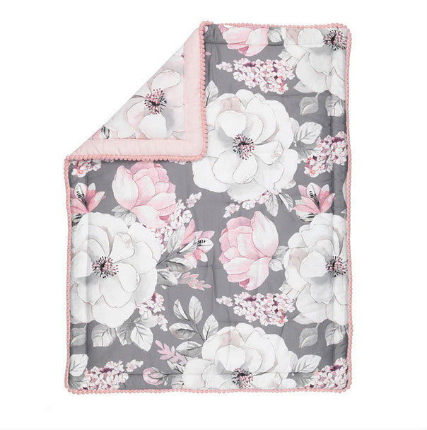 Lambs & Ivy Botanical Baby - Signature Quilt- Bambi Baby