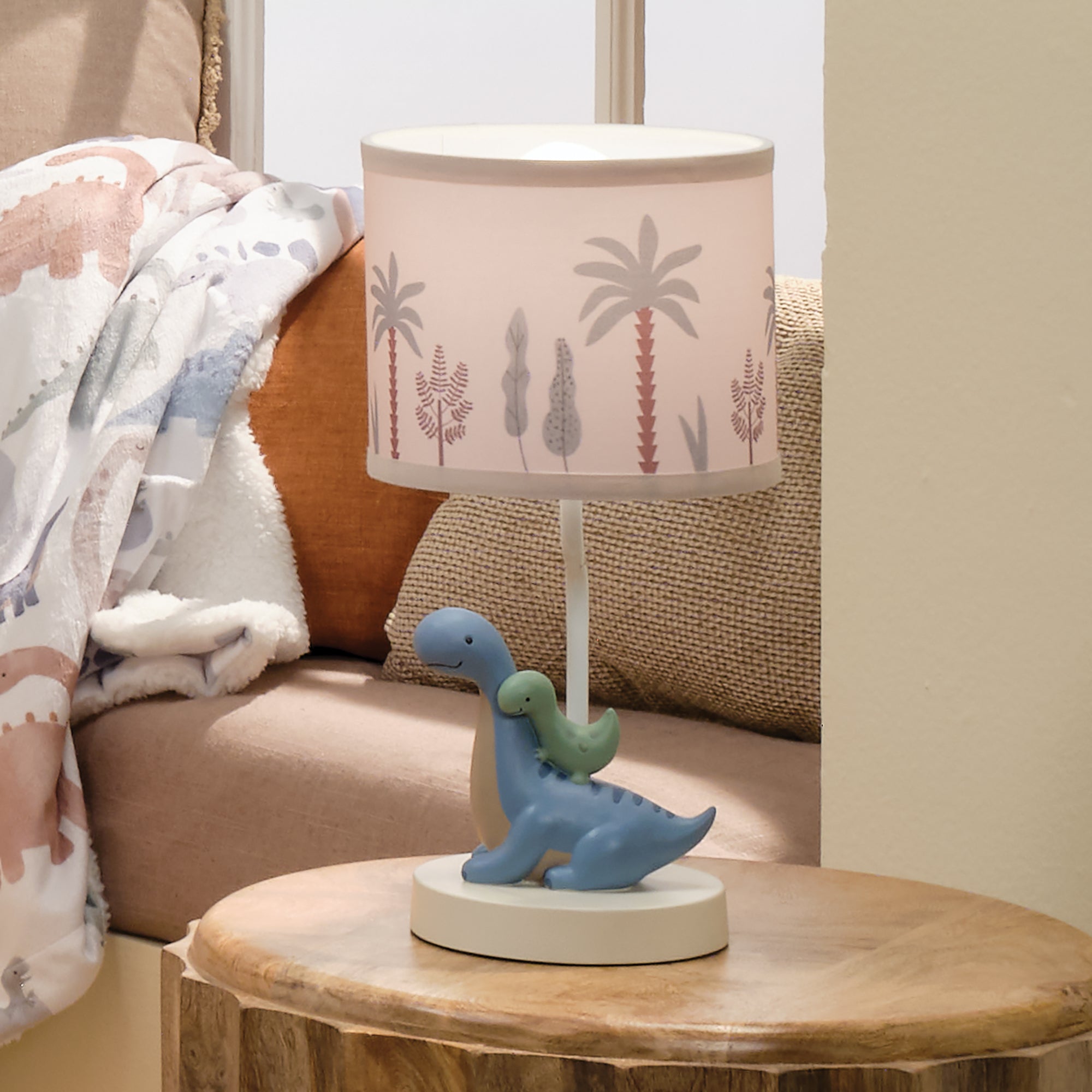 Lambs & Ivy Dino-Might Lamp with Shade- Bambi Baby