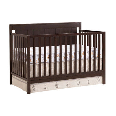 Oxford Baby Lazio 4 In 1 Convertible Crib Espresso- Bambi Baby