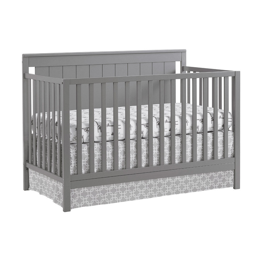 Oxford Lazio 4 In 1 Convertible Crib Dove Gray- Bambi Baby