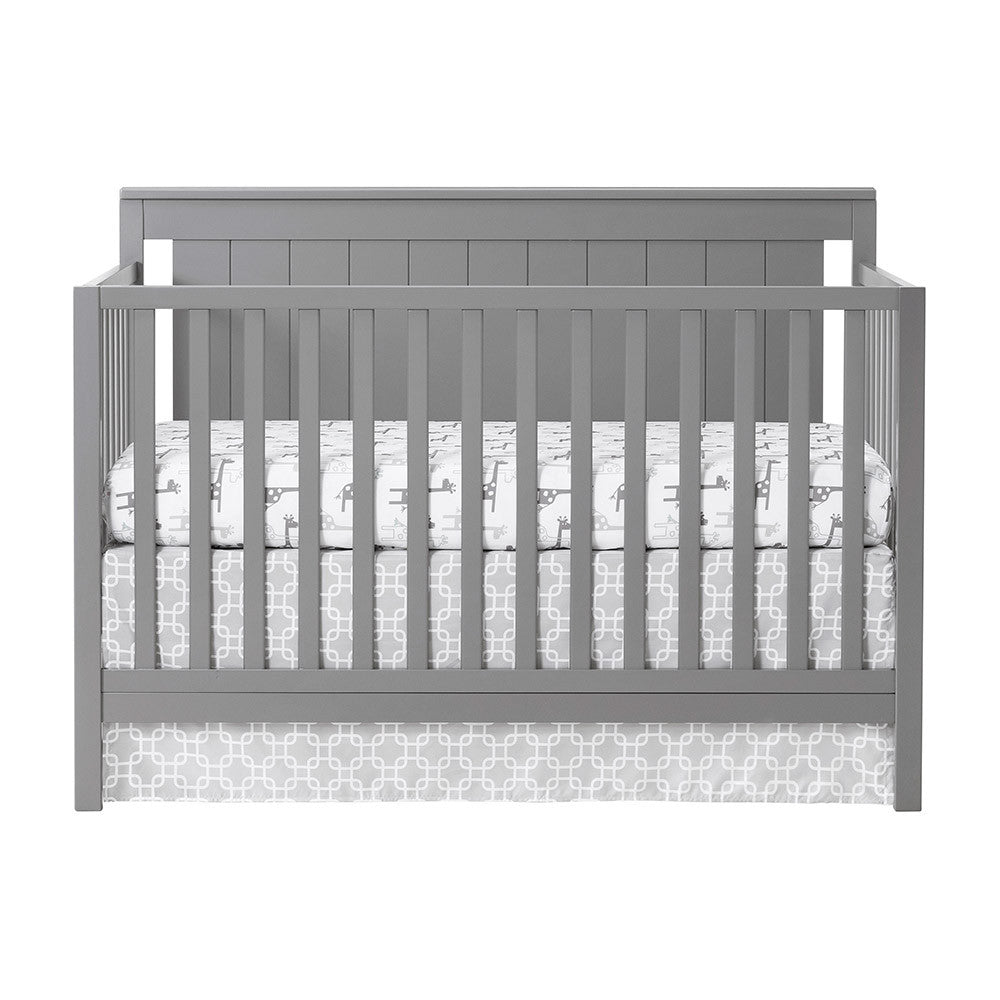 Oxford Lazio 4 In 1 Convertible Crib Dove Gray- Bambi Baby