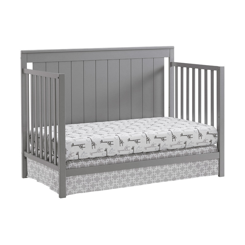 Oxford Lazio 4 In 1 Convertible Crib Dove Gray- Bambi Baby