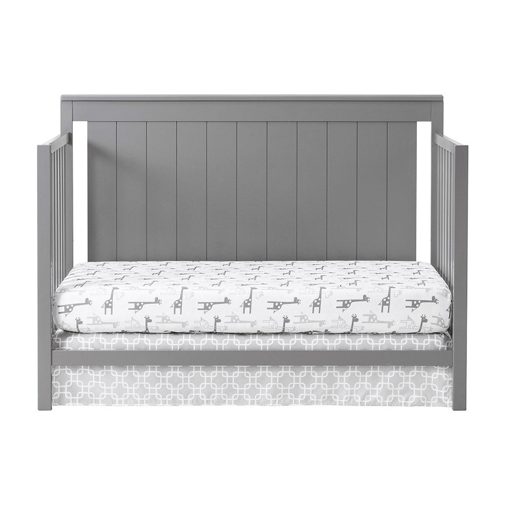 Oxford Lazio 4 In 1 Convertible Crib Dove Gray- Bambi Baby