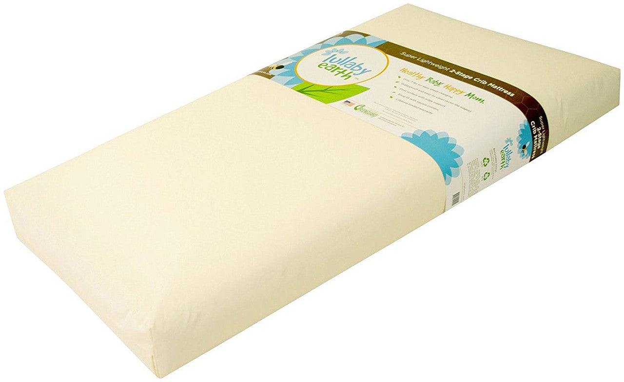 Lullaby Earth Healthy Support Crib Mattress Beige 2-Stage- Bambi Baby