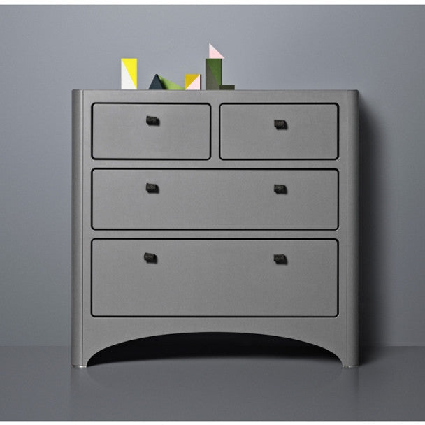 Tulip Leander 4 Drawer Dresser in Grey- Bambi Baby