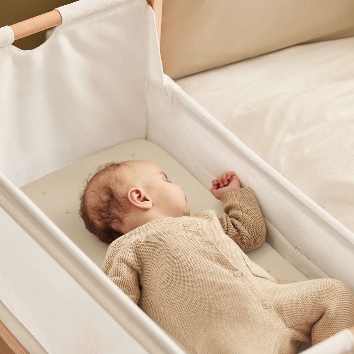 Snuz Bassinet 2 Pack Fitted Sheets - Cashmere Cross- Bambi Baby