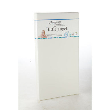 Moonlight Slumber Little Angel All Foam Crib Mattress - One Firmness w/Lilac Ribbon- Bambi Baby