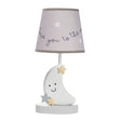 Bedtime Originals Little Star Celestial Moon Nursery Lamp with Shade and Bulb - Bambi Baby