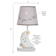 Bedtime Originals Little Star Celestial Moon Nursery Lamp with Shade and Bulb - Bambi Baby