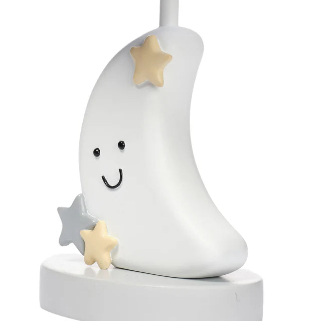 Bedtime Originals Little Star Celestial Moon Nursery Lamp with Shade and Bulb- Bambi Baby