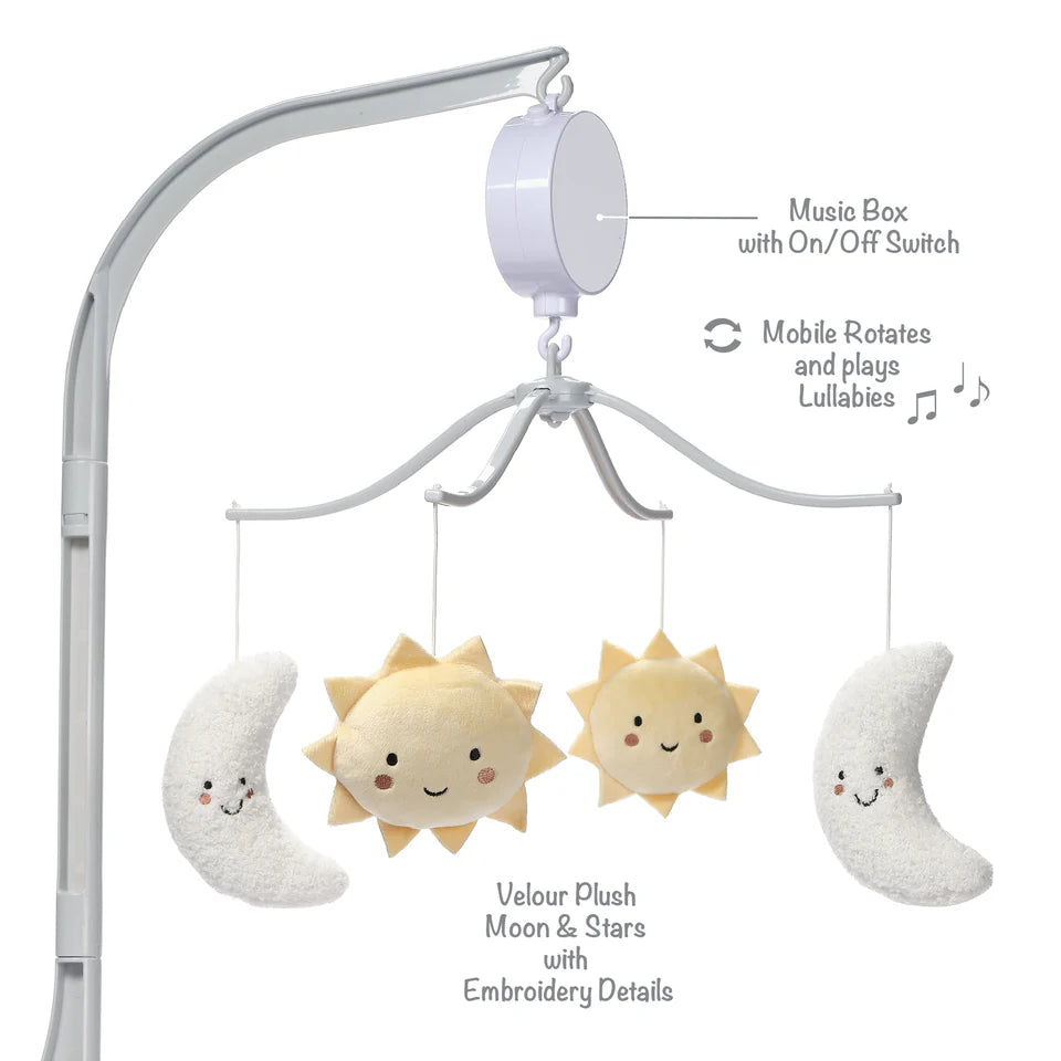 Bedtime Originals Little Star Celestial Musical Baby Crib Mobile Soother Toy- Bambi Baby