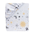 Bedtime Originals Little Star White Celestial Microfiber Baby Fitted Crib Sheet - Bambi Baby