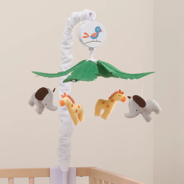 Bedtime Originals Lollipop Jungle Musical Baby Crib Mobile Soother Toy- Bambi Baby
