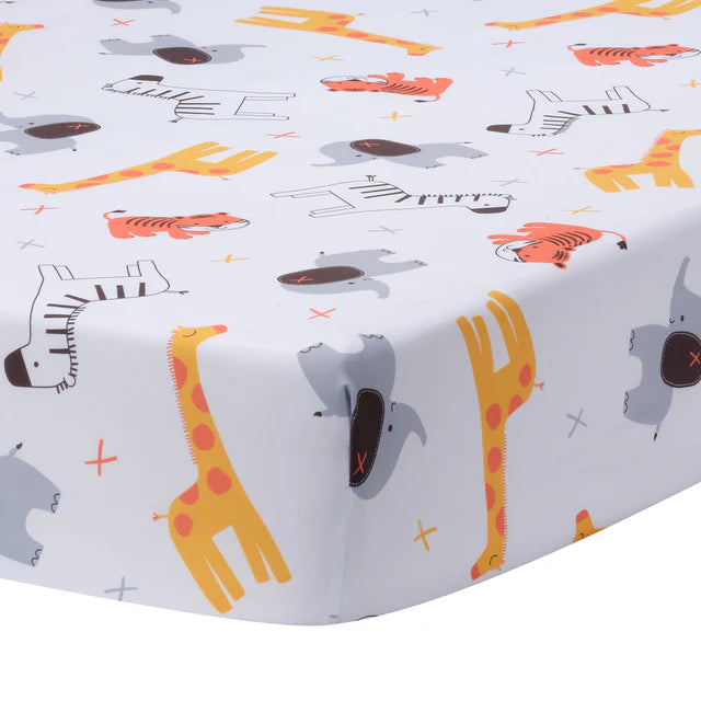 Bedtime Originals Lollipop Jungle 3-Piece Baby Nursery Crib Bedding Set- Bambi Baby