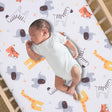 Bedtime Originals Lollipop Jungle Microfiber Baby Fitted Crib/Toddler Sheet - Bambi Baby
