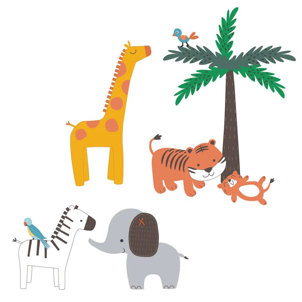 Bedtime Originals Lollipop Jungle Colorful Safari Themed Wall Decals/Stickers- Bambi Baby