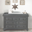 Oxford Baby London Lane 2 Piece Nursery Set - Crib & Dresser in Arctic Gray - Bambi Baby