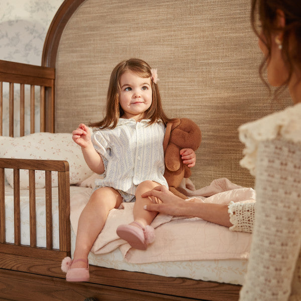 Maxi Cosi Quiet Luxury Headboard Crib - Dolce Oak Stain- Bambi Baby