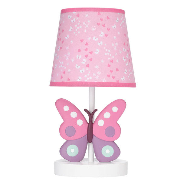 Lambs & Ivy Magic Garden Lamp W/ Shade & Bulb- Bambi Baby