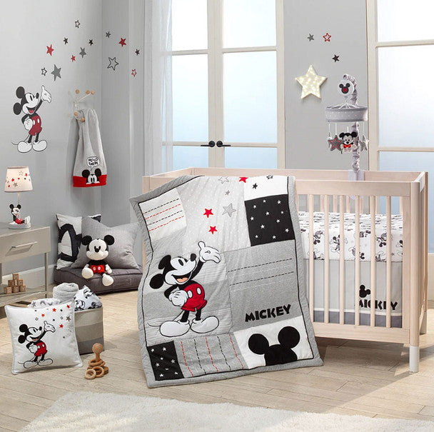 Lambs &amp; Ivy Magical Mickey Mouse Conjunto de cama de 3 peças- Bambi Baby