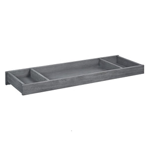 Graphite Gray Wood Kenilworth Changing Topper - Side View | Bambi Baby
