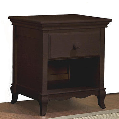 Mesa de cabeceira da coleção Pali Mantova em chocolate- Bambi Baby