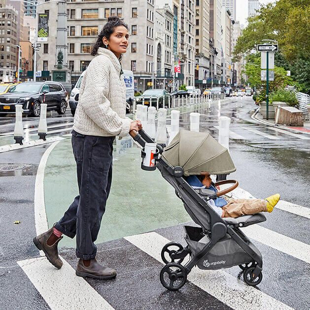 Ergobaby Metro+ Deluxe Compact City Stroller - Empire State Green- Bambi Baby