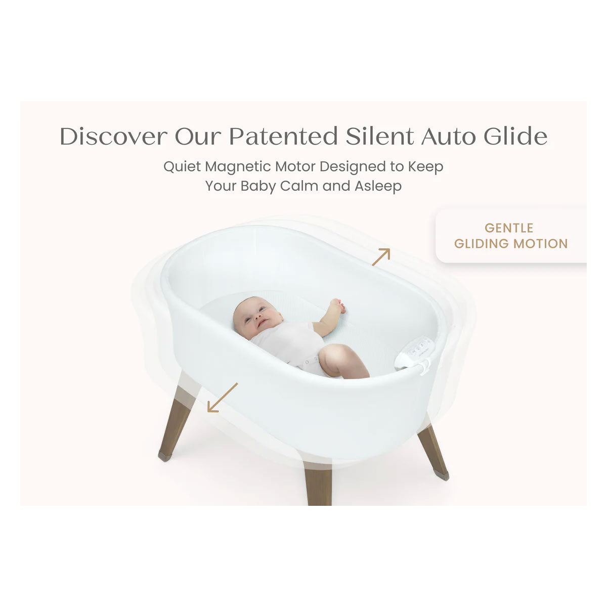 Delta Children Aero Smart Auto Glide Bassinet- Bambi Baby