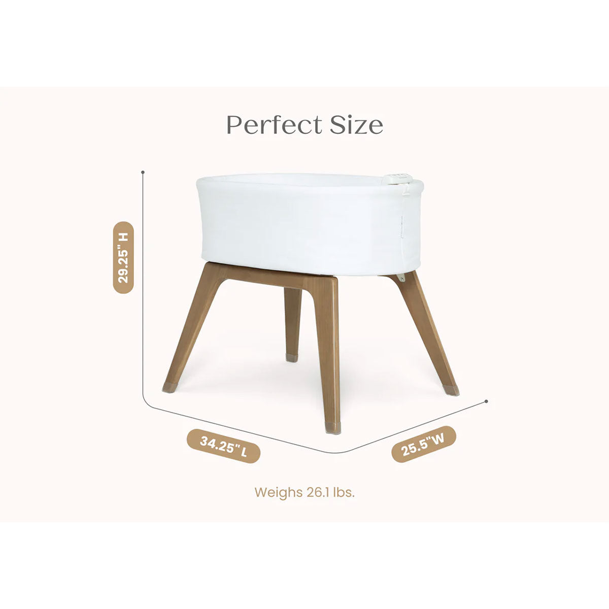 Delta Children Aero Smart Auto Glide Bassinet- Bambi Baby