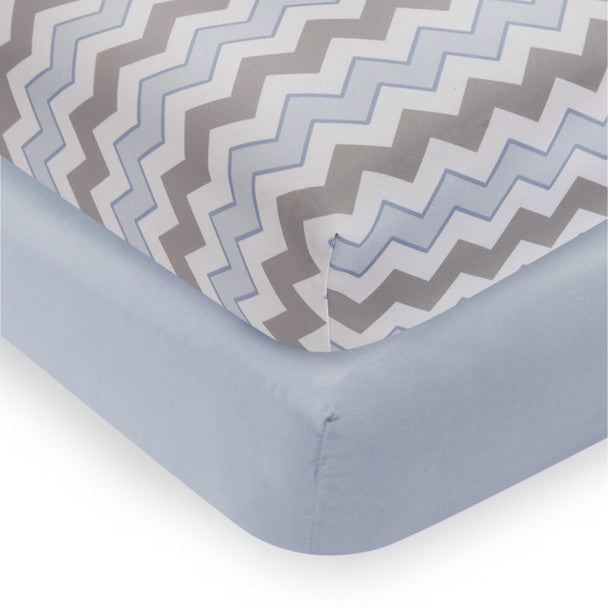 Bedtime Originals Mod Monkey 2 Pack Crib Sheets- Bambi Baby