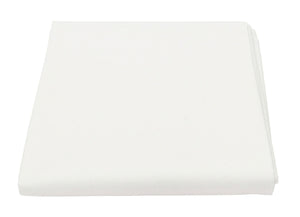 Moonbeam White Organic Cotton Playard Sheet - Flat Lay View | Bambi Baby
