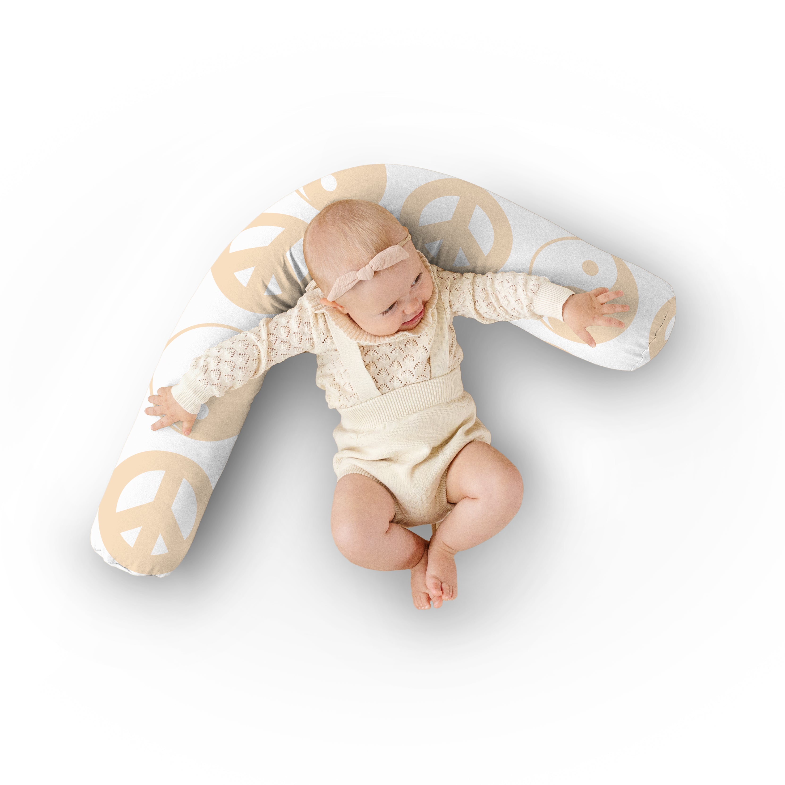 Toki Kids White Yin Yang Support Pillow- Bambi Baby