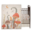 Lambs & Ivy Mushroom Meadow 3-Piece Organic Cotton Infant Baby Crib Bedding Set - Bambi Baby