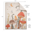 Lambs & Ivy Mushroom Meadow 3-Piece Organic Cotton Infant Baby Crib Bedding Set - Bambi Baby