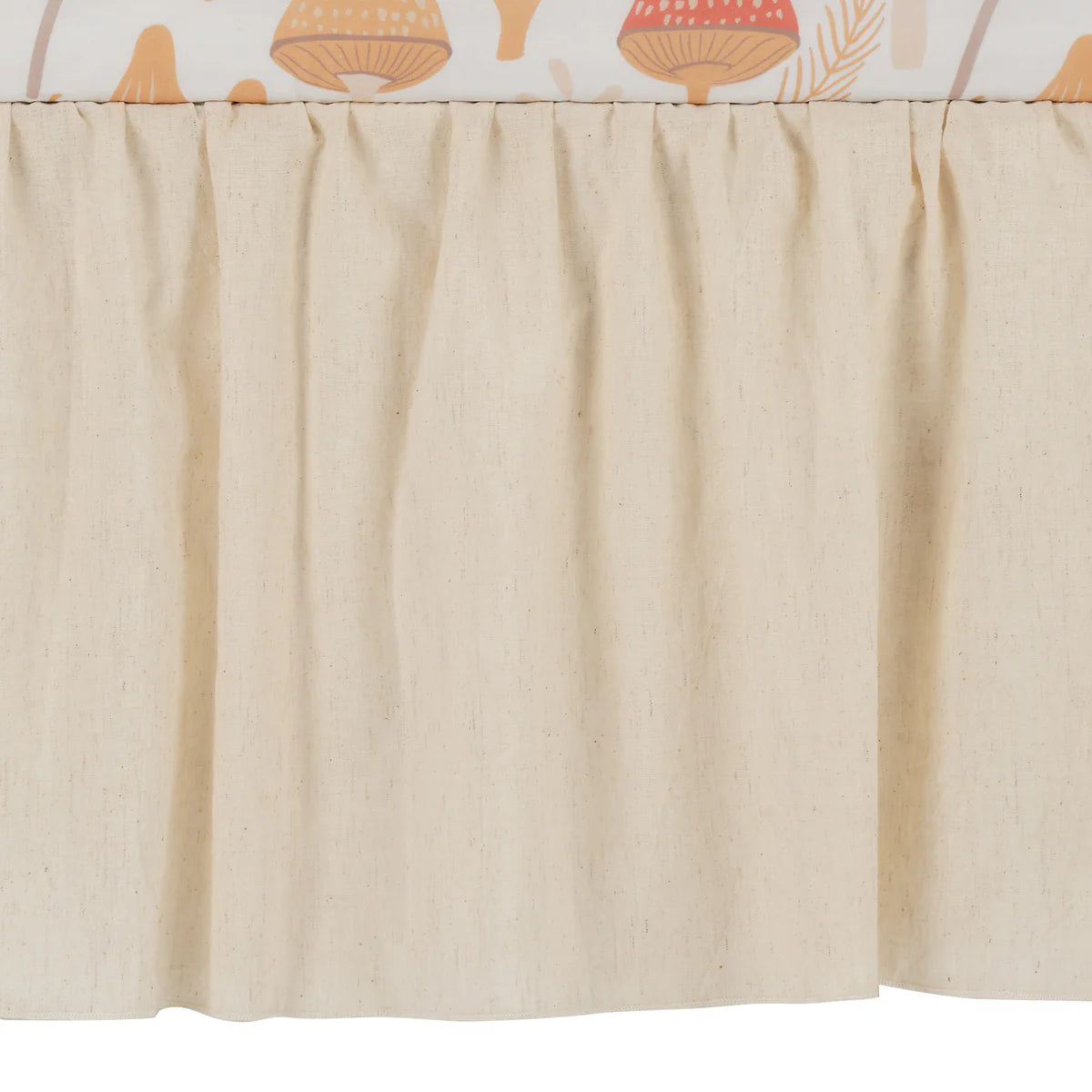Lambs & Ivy Mushroom Meadow 3-Piece Organic Cotton Infant Baby Crib Bedding Set- Bambi Baby