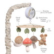 Lambs & Ivy Mushroom Meadow Musical Baby Crib Mobile Soother Toy - Bambi Baby